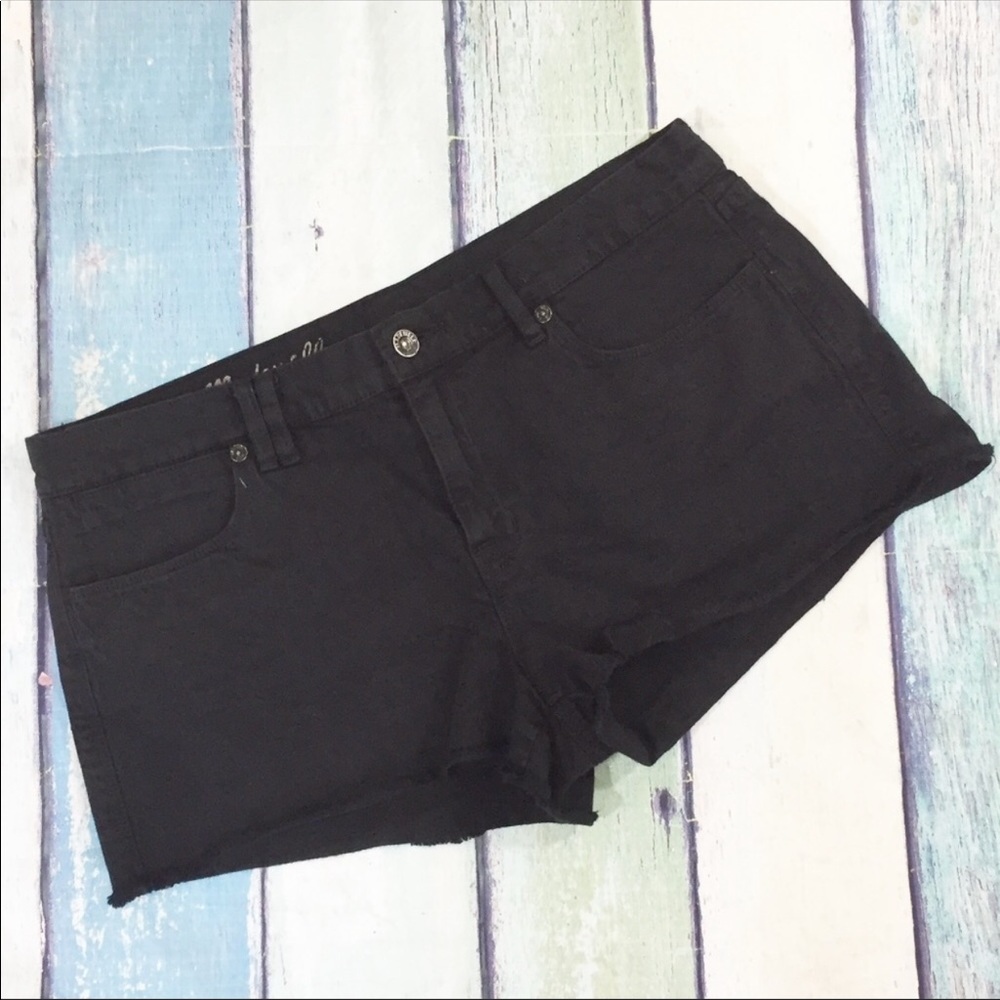 Madewell Black Denim Shorts